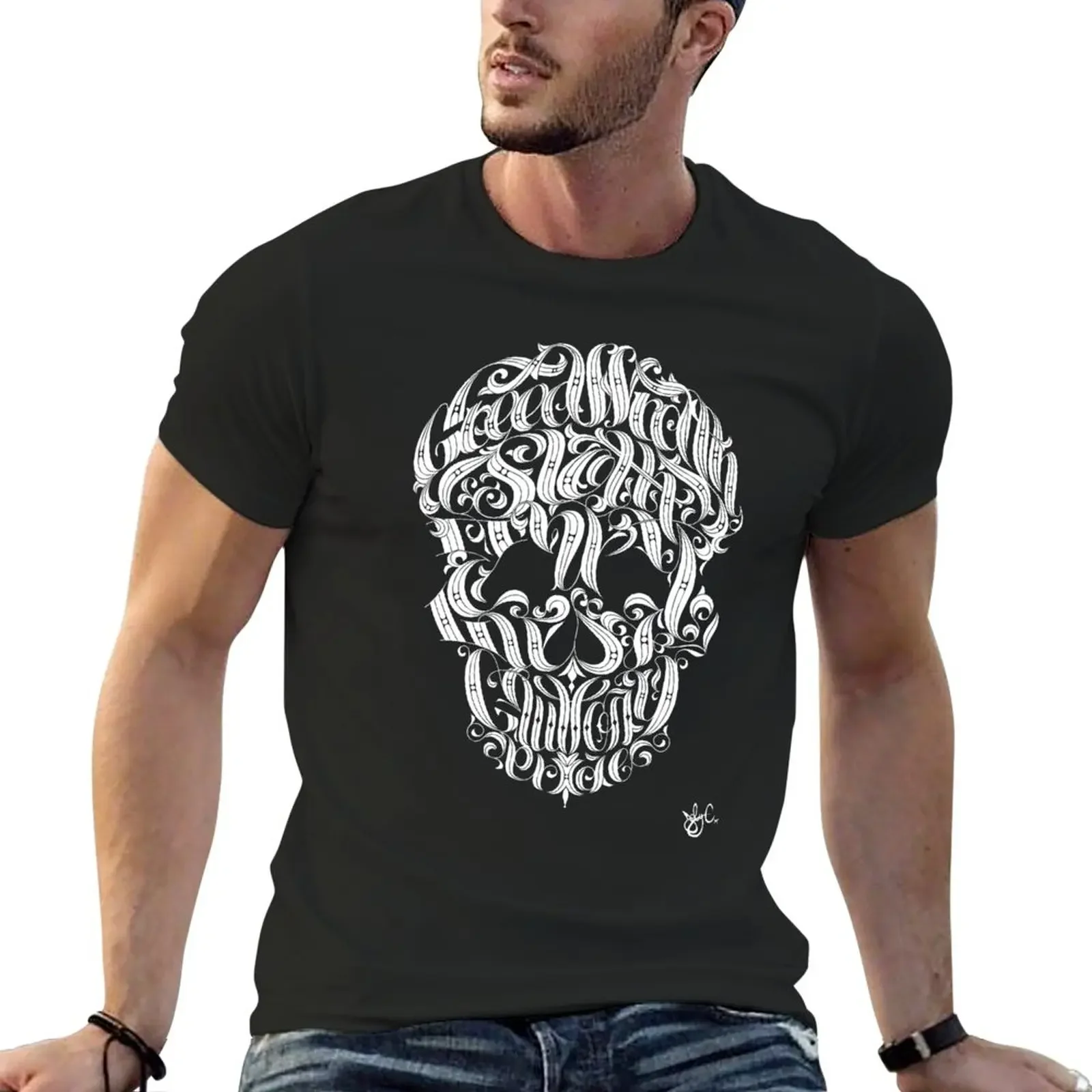 Seven Sins Skull T-Shirt Tee shirt t shirt man quick drying t-shirt korean fashion Men's t-shirts