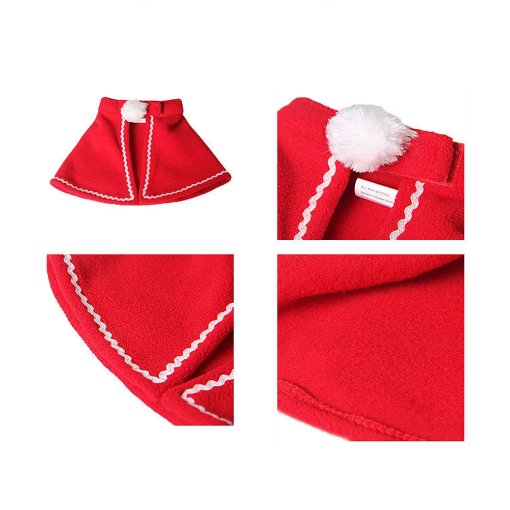 

Cute Christmas Pet Cape Costume for Dog Cat Clothing Cloak Adorable Festive Party Photo Accessories Holiday