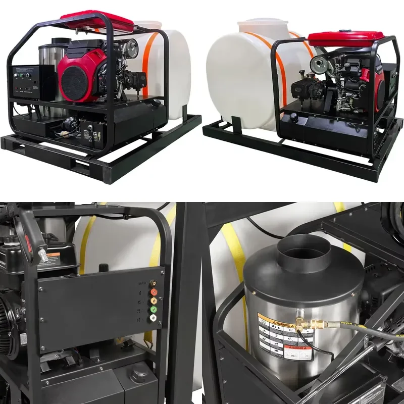 for Hot Water High Pressure Washer 5000PSI 350Bar with Water Tank Car Washing Equipment Cleaning Tools Factory Grade High