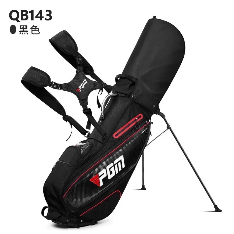 PGM Golf Men's Stand Bag Waterproof Hidden Thermostatic Bag Bending Base Golf Club Bag QB143