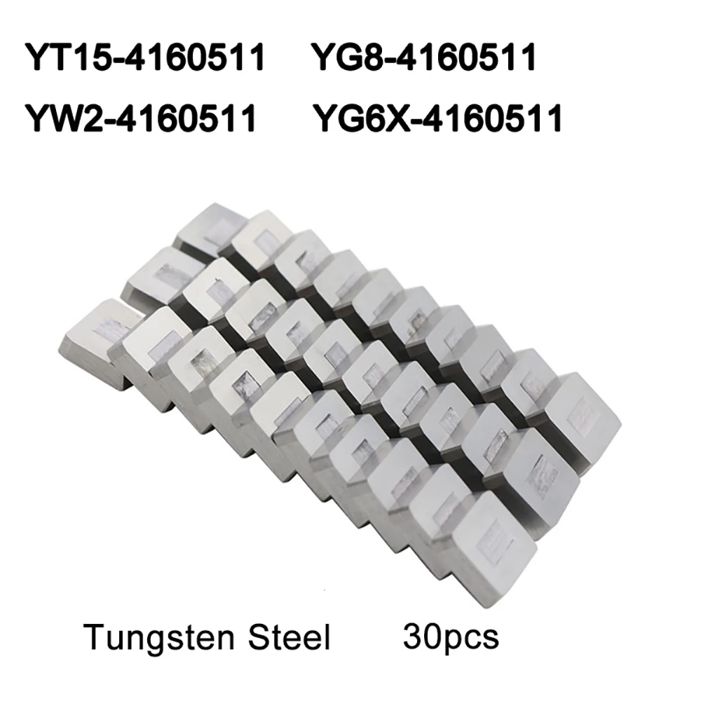 

30pcs YT15-4160511 YW2-4160511 YG8-4160511 YG6X-4160511 Tungsten Steel Milling Insert Carbide CNC Milling Disk Tool Cutter Blade