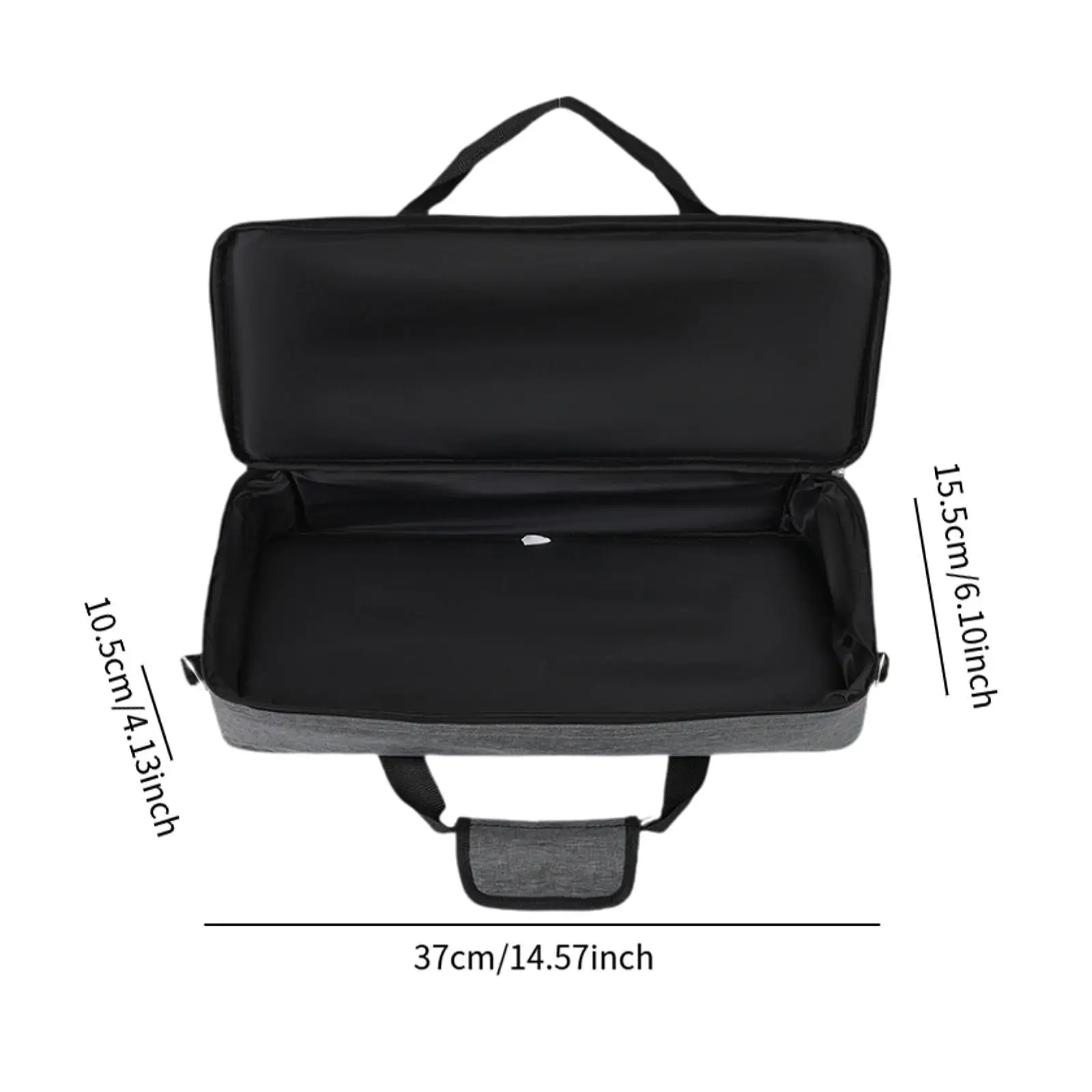Electric Guitar Effects Board Storage Bag Oxford Polyester Padded Carry Case Lightweight with Detachable Strap for Pedalboard