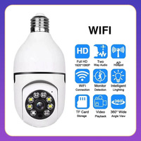 CCTV Camera de Vigilancia HD 1080P Wifi LED Light 360 Wireless Panoramic Home Security CCTV E27 Lamp IP Camera Two Ways Audio