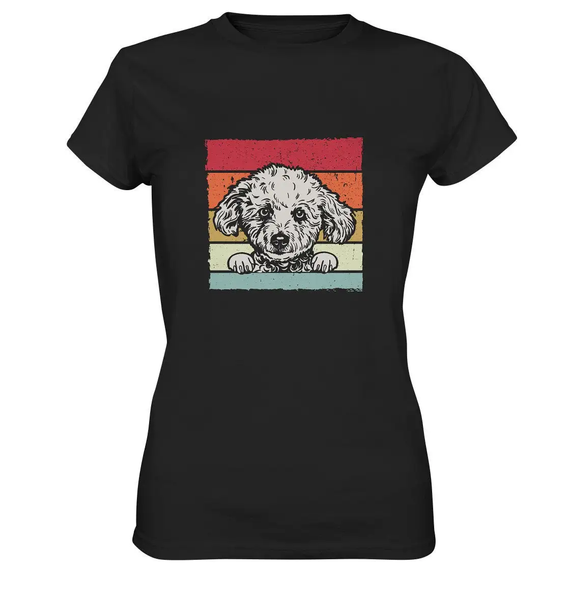 Retro Bichon Frisé Dog T Shirt