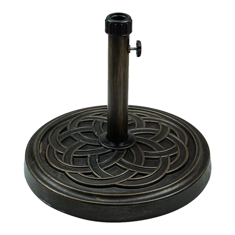 

Основание для зонта 26,5 фунтов, для улицы, сверхпрочное, круглое, под старину, для патио, для зонта-парасольки