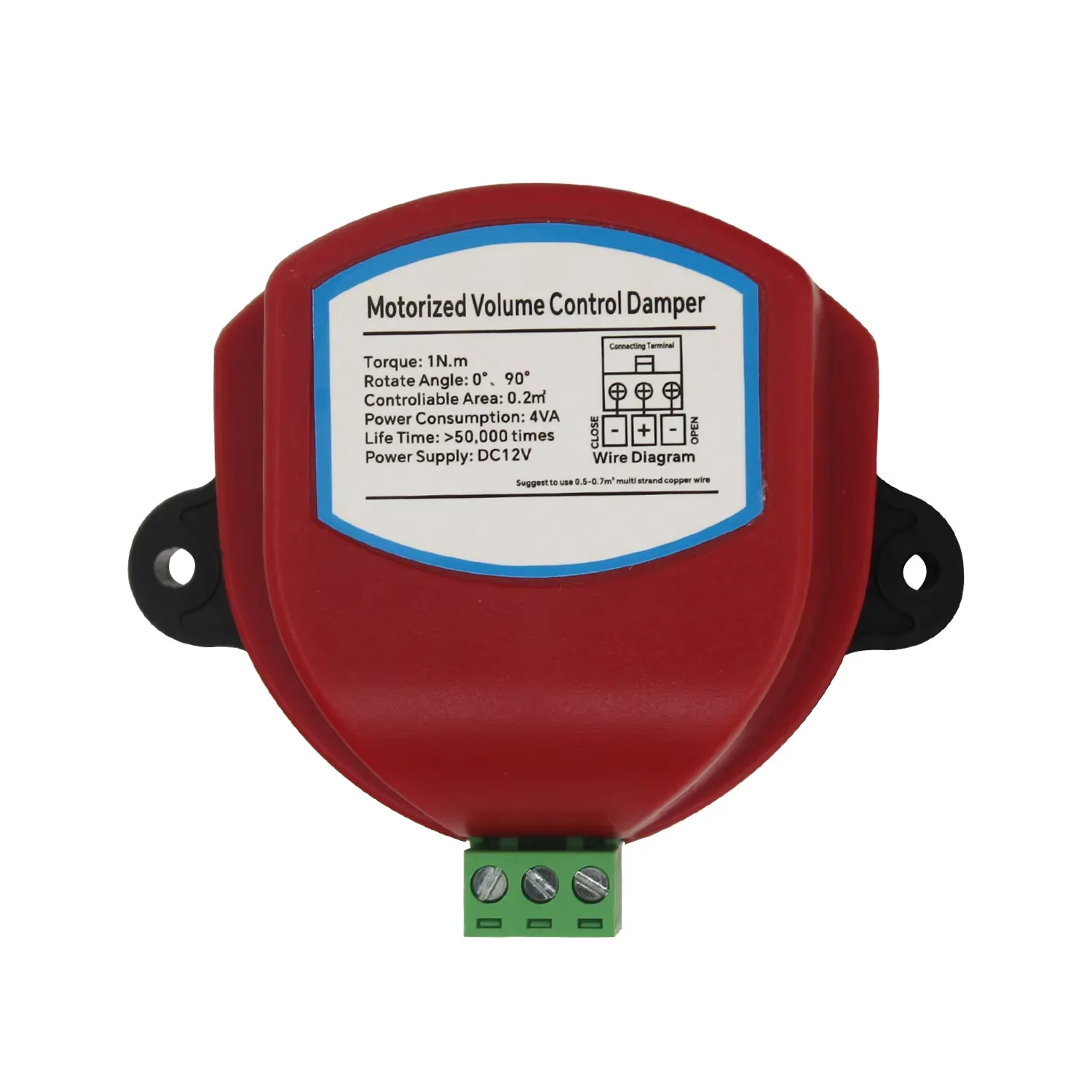 electric air duct damper valve HVAC ducting motorized air damper HVAC AC220V DC12/24V actuator  switch