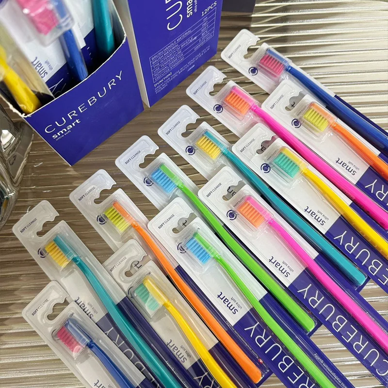 Toothbrush 12 Pcs Family Set Toothbrush Adult Soft Bristle Toothbrush Independent Set Toothbrush