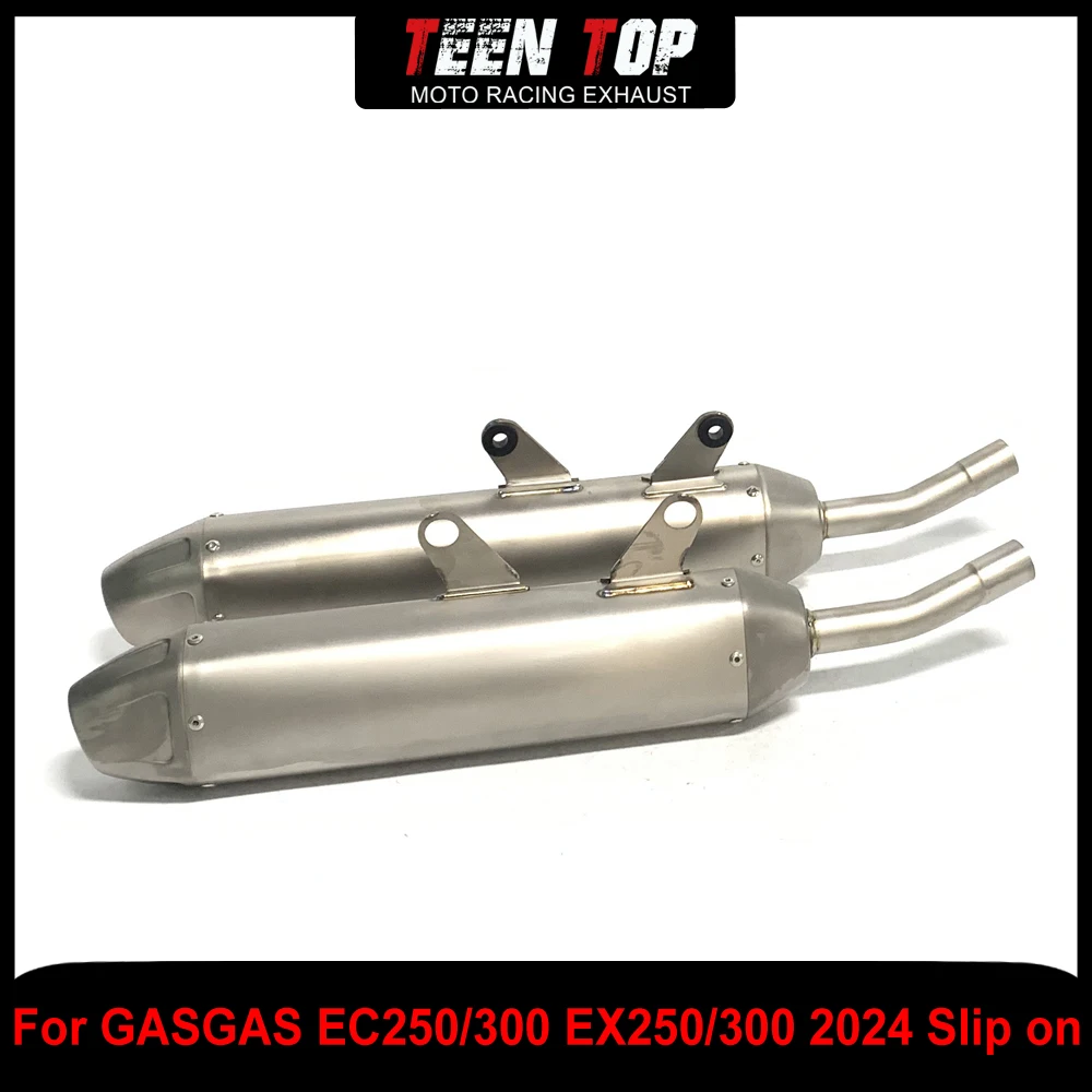 

30MM Offroad Bike Exhaust Slip on For GASGAS EC250/300 EX250/300 Slip on Exhaust Titanium Alloy For KTM 250XC-W 300XC-W 2024