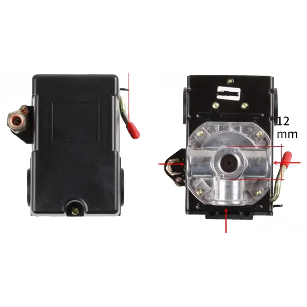 Heavy Duty 25 Amp Air Compressor Pressure Switch Control Valve  95125PSI 4 Port  Great Replacement for Burned Out Switch