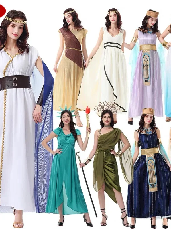 

Roman Mythology Theme Costume Godd Moon Godd Athena Medusa Cupid Play Dr Polyester Fiber 00% Spring 2026 Collection