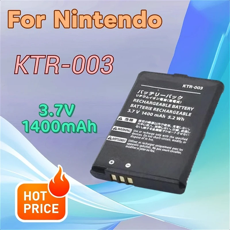 

3.7V 1400mAh KTR-003 Rechargeable Battery for Nintendo New 3DS Gaming Console