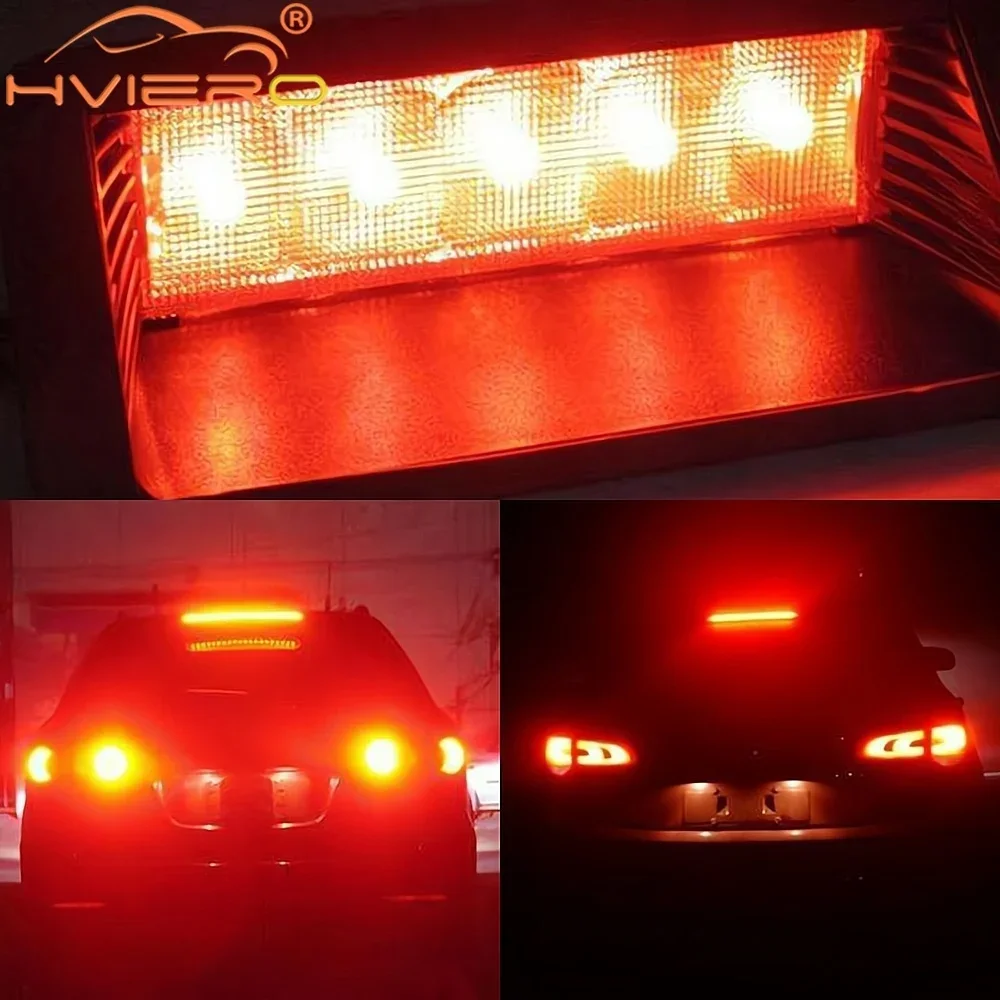 1156 BA15S P21W 1157 BAY15D Red White Strobe Lamps Reverse Parking LED Pathway Bulbs Auto Brake Turn Signal Tail Flashing Light