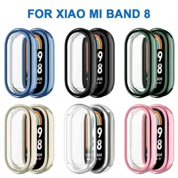 Accessories Bumper Shell Protective Cover Screen Protector TPU Case Full Coverage For Xiaomi Mi Band 8