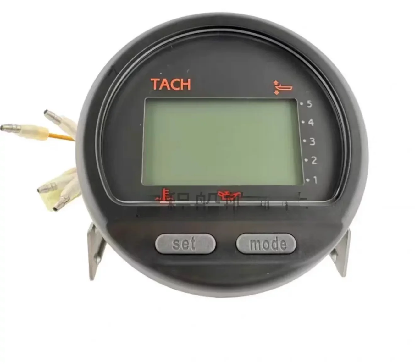 Digital Multifunction Outboard Tachometer Kit Marine Engine RPM Gauge with Strap Wire Harness for Boat Outboard Motor