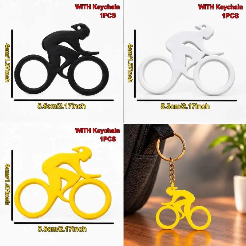 Speed Rider Bicycle Keychain Cycling Accessory Mini Bike Pendant Bag Hanging Decoration