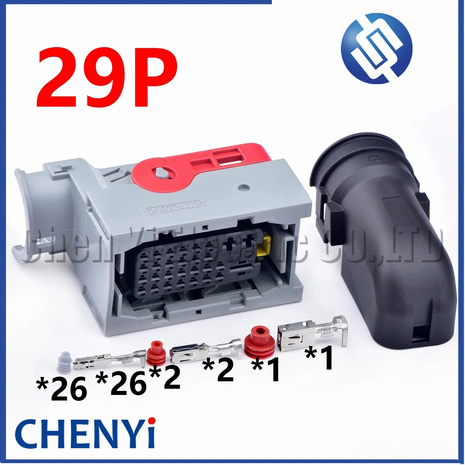 

29-контактный гнездовой автомобильный разъем ЭБУ, черная водонепроницаемая вилка 2- 1823402 -1 2- 1823403 -1 1823404 -1 с булавками