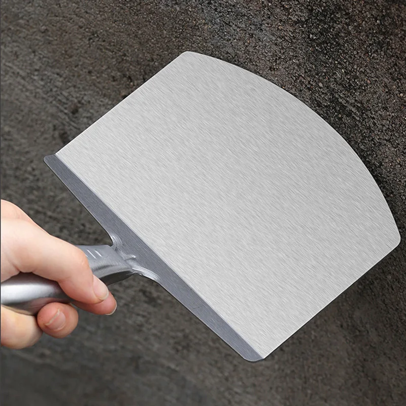 

2Pcs Arc-Shape Straight Shovel Putty Knife Scraper Hand Tool For Drywall Finishing Plaster Trowel Scraper Putty Stainless Steel