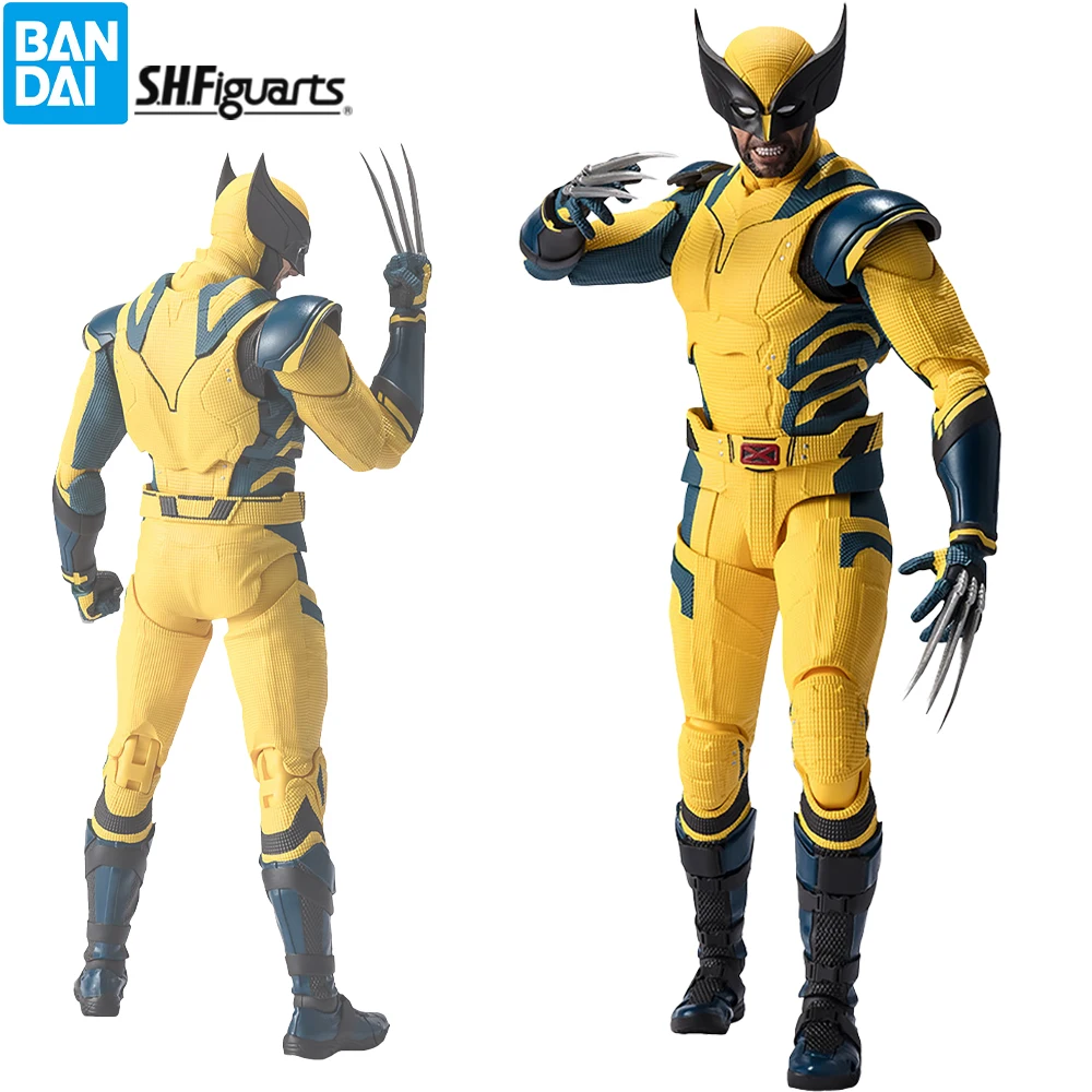 BANDAI S.H.Figuarts Deadpool And Wolverine Wolverine 1/12 Action Doll Anime Figure Collectible Model Toy Gift