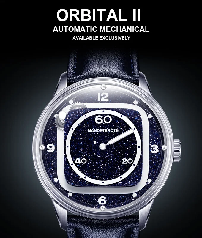 Secret Track II: Evolution and Innovation of Mechanical Time Track Mechanical Watch Dome Sapphire Miyota 9015 High Quality Calfs