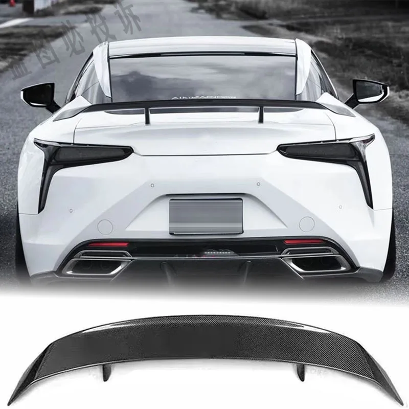 Suitable for Lexus LC500 LC500 LC500H VRS V-LC 2017-2024 rear trunk spoiler rear wing PK style 140cm high-quality carbon fiber