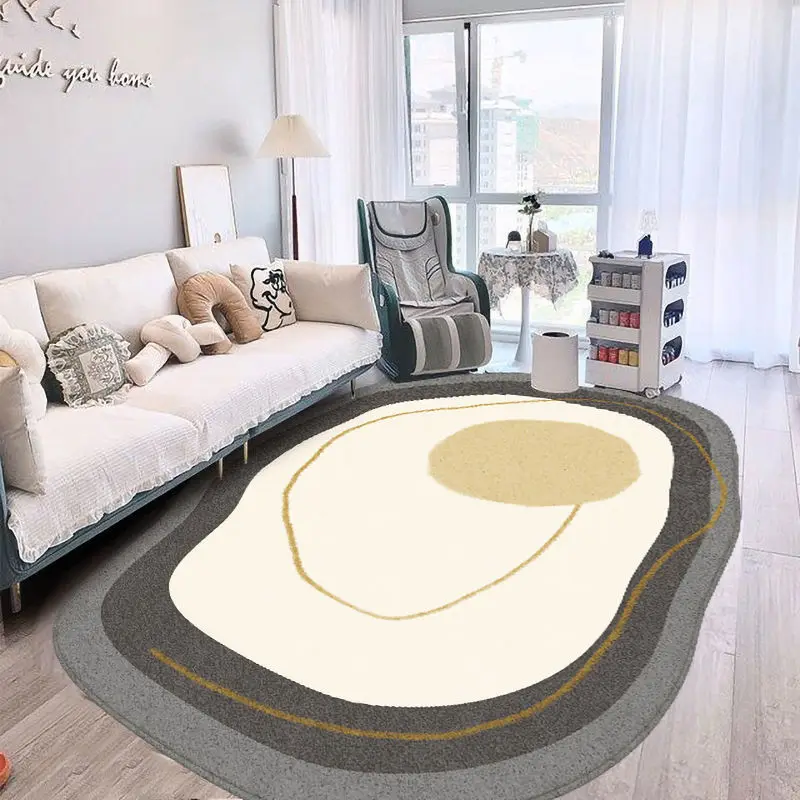 

Minimalist Irregular Living Room Rugs, Bedroom, Bedside, Sofa Area, Large Home, Corridor Carpet, Soft, Warm, Kids Play Floor Mat