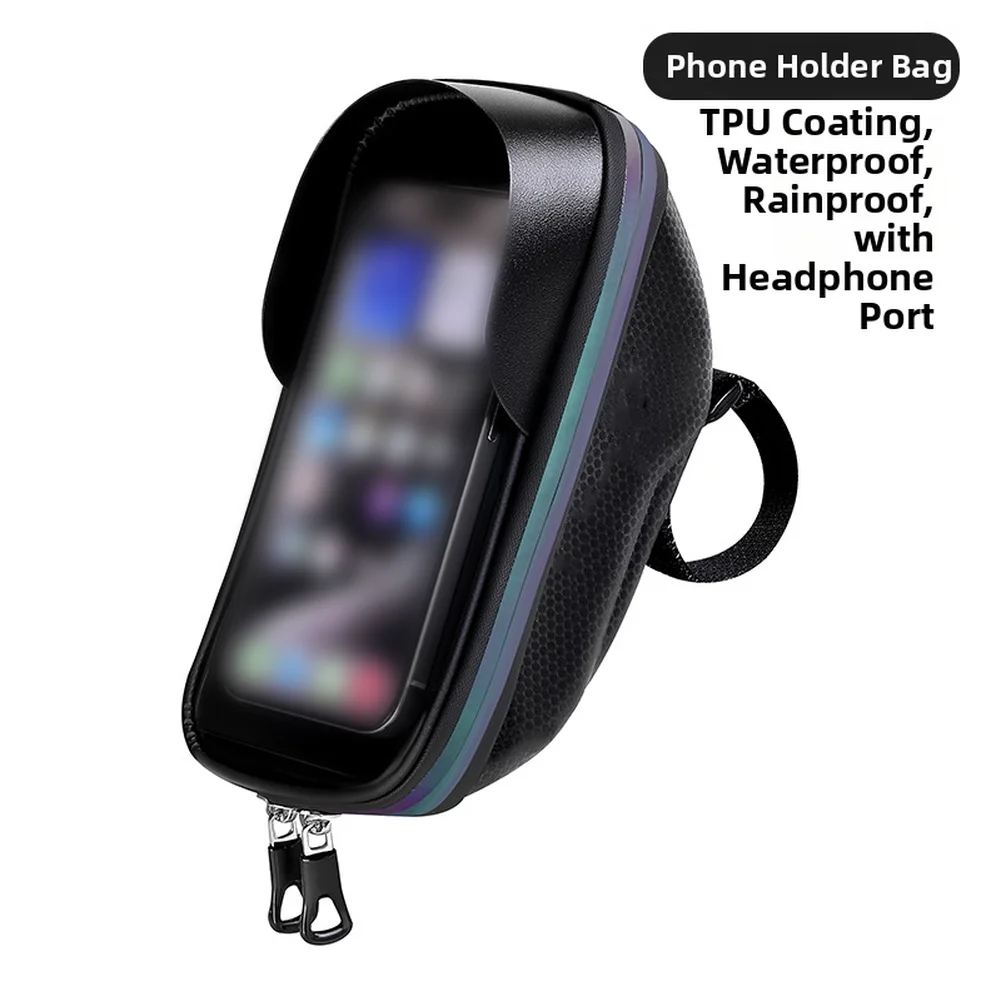 

Large Volume Handlebar Bag for Road and Mountain Bikes Built with Waterproof Fabric and Stable Mounting Hardware