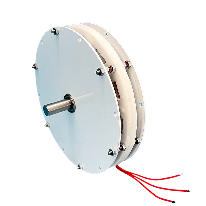 300 watt small low-speed low-resistance disc-type iron-core permanent magnet generator high-efficiency wind and hydraulic power
