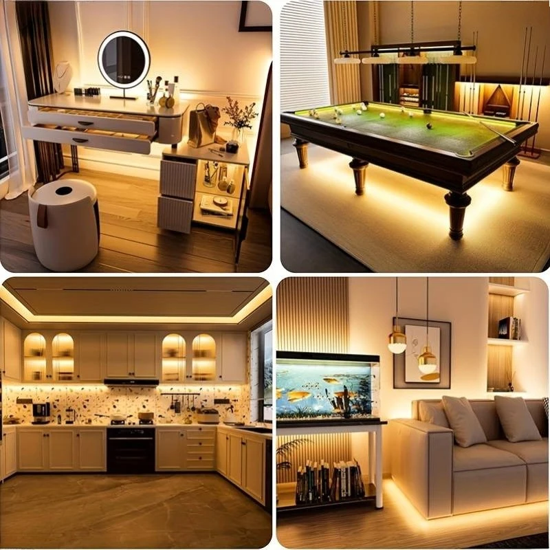 USB LED Strip 2835 Dimmable Touch Switch Backlight TV Kitchen Strip Flexible LED Tape Ribbon Under Cabinet Light Night Lamp