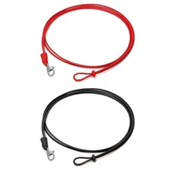 1mm Stainless Steel Double Strand Black Braided Leather Necklace Cord For DIY Bracelet Jewelry Making Accessories Material