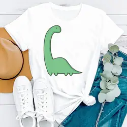 Summer Dinosaur Funny Ladies Cute Style Cartoon manica corta moda donna Pretty Print Tshirt Nice Tee Top Graphic t-shirt