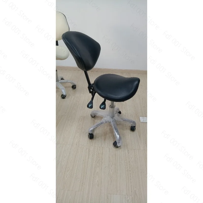 Ergonomic Saddle Chair with Backrest Lifting Dental Lift Chair Sliding Wheelchair Multi Functional Workpiece Stool