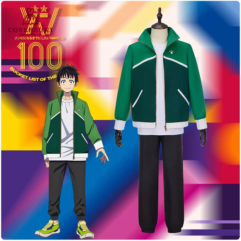 

Zom 100: Bucket List of the Dead Tendo Teru Cosplay Costumes Stage Performance Clothes ,Perfect Custom for You !