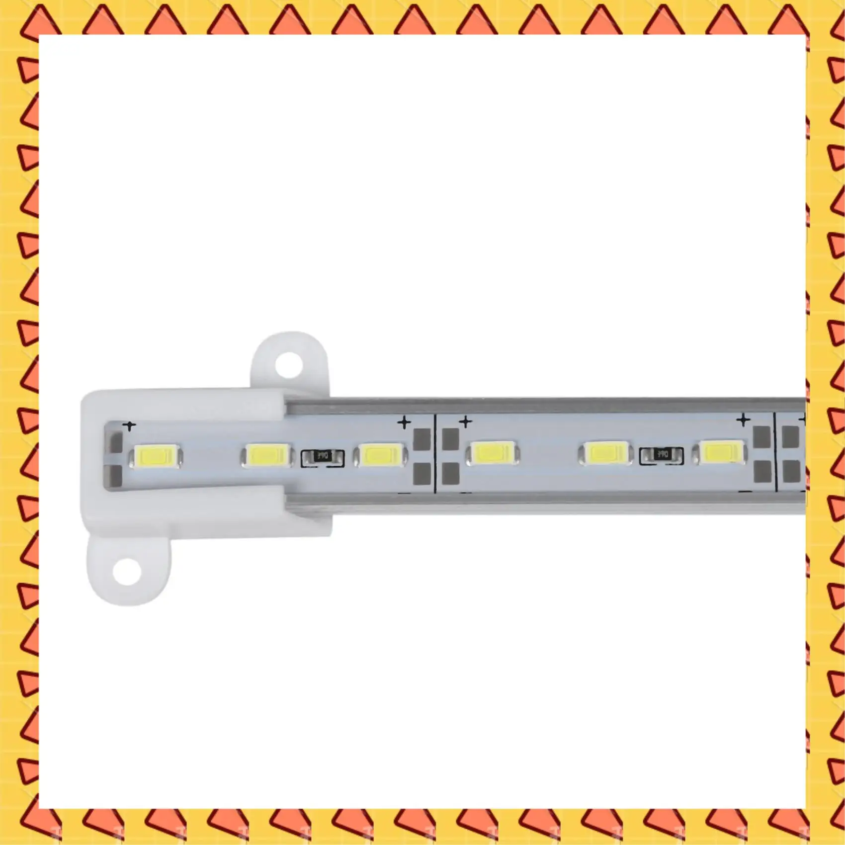 

A008 6X 50CM 12V 36 LED 5050 SMD Hard Strip Bar Light Aluminum Rigid White