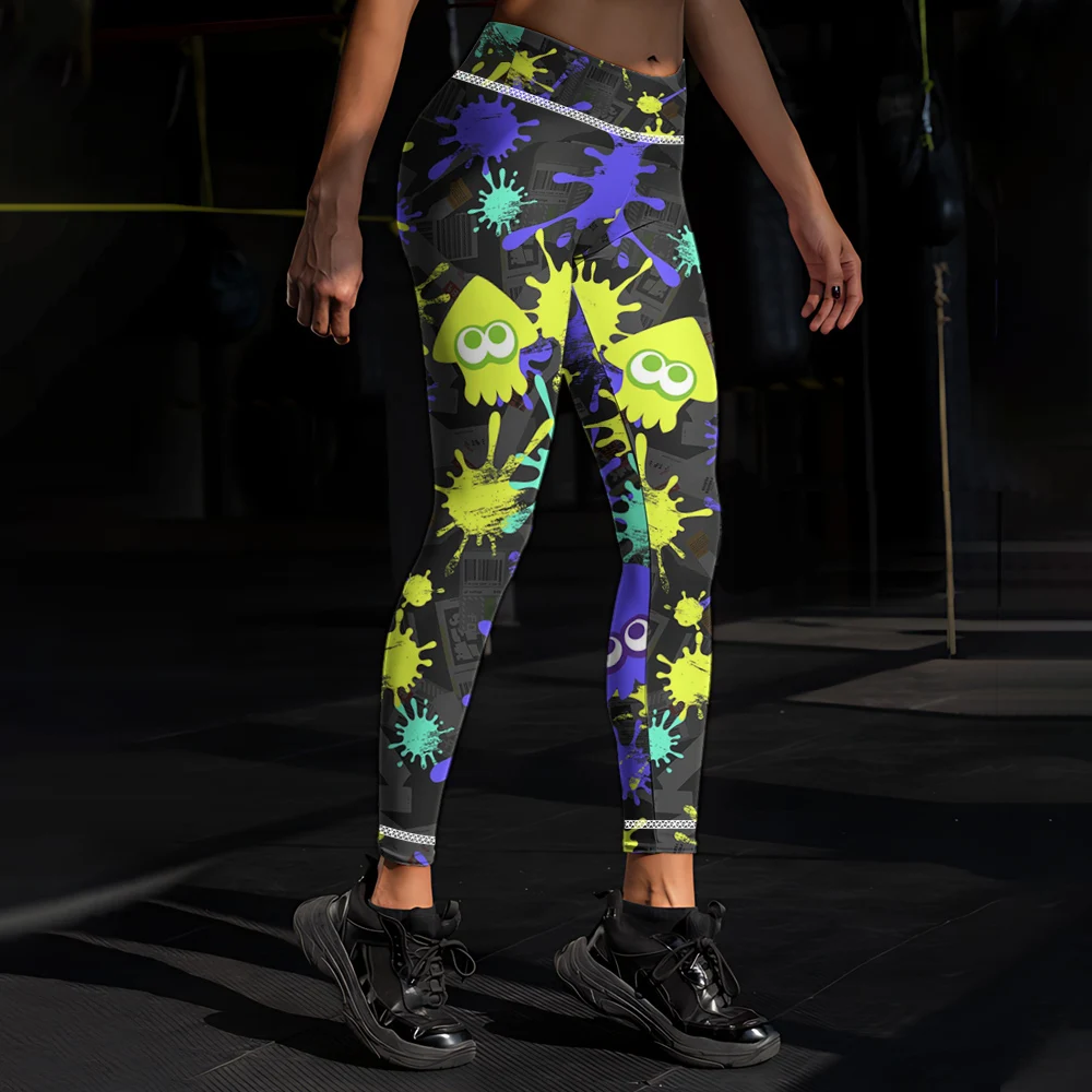 Fashion Women Yoga Pants Anime Cute Octopus 3D Printed Fitness Skinny Pants Womens Clothing Leggings Mujer Gym