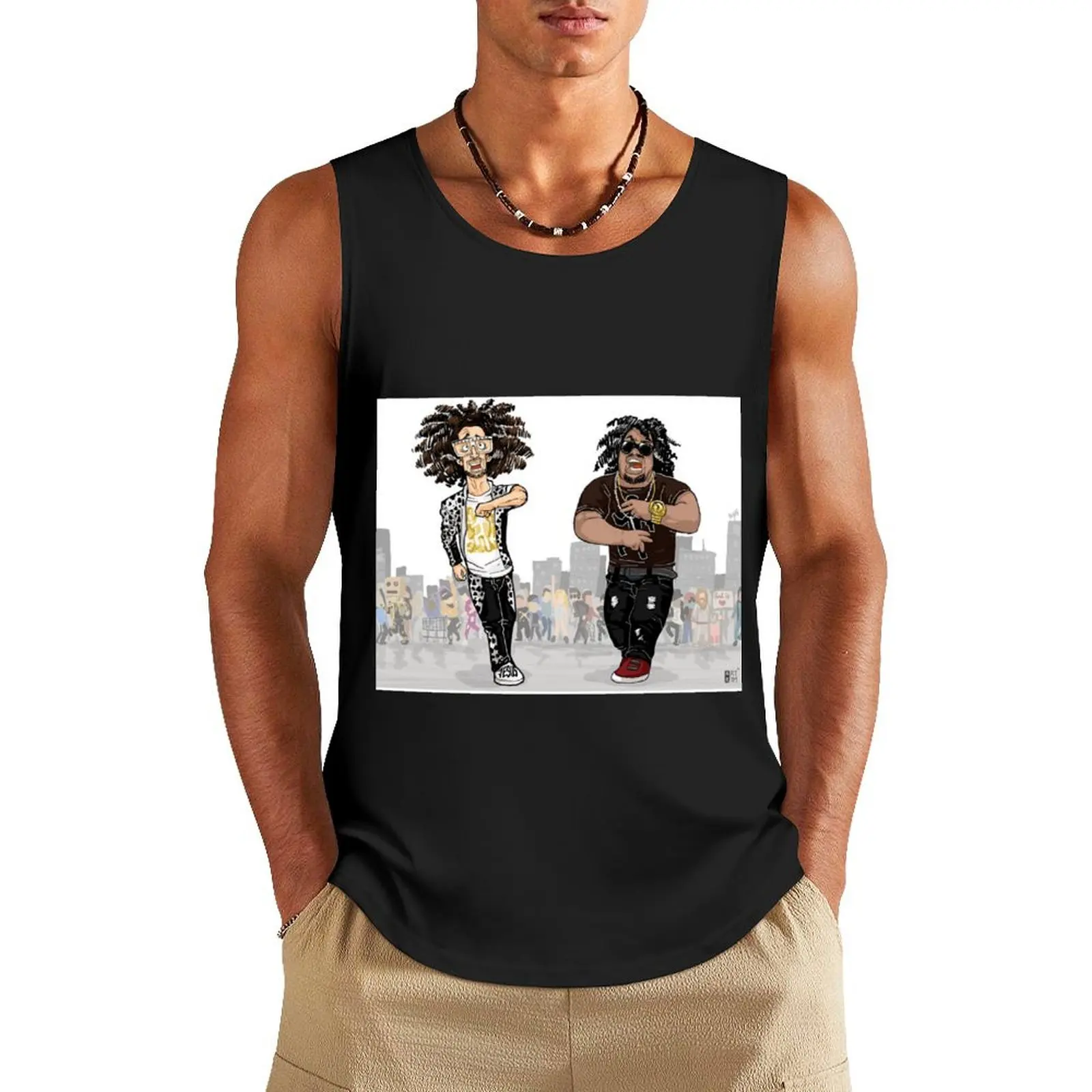 LMFAO Tank Top anime clothes Men's tops t-shirt for men singlet for men