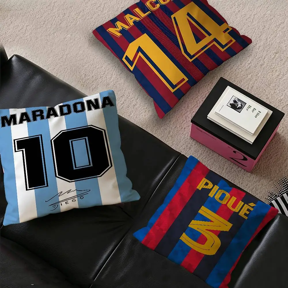 Football Jersey Name Cushion Cover Decorative Pillow Sofa Home Decor case pillow cases