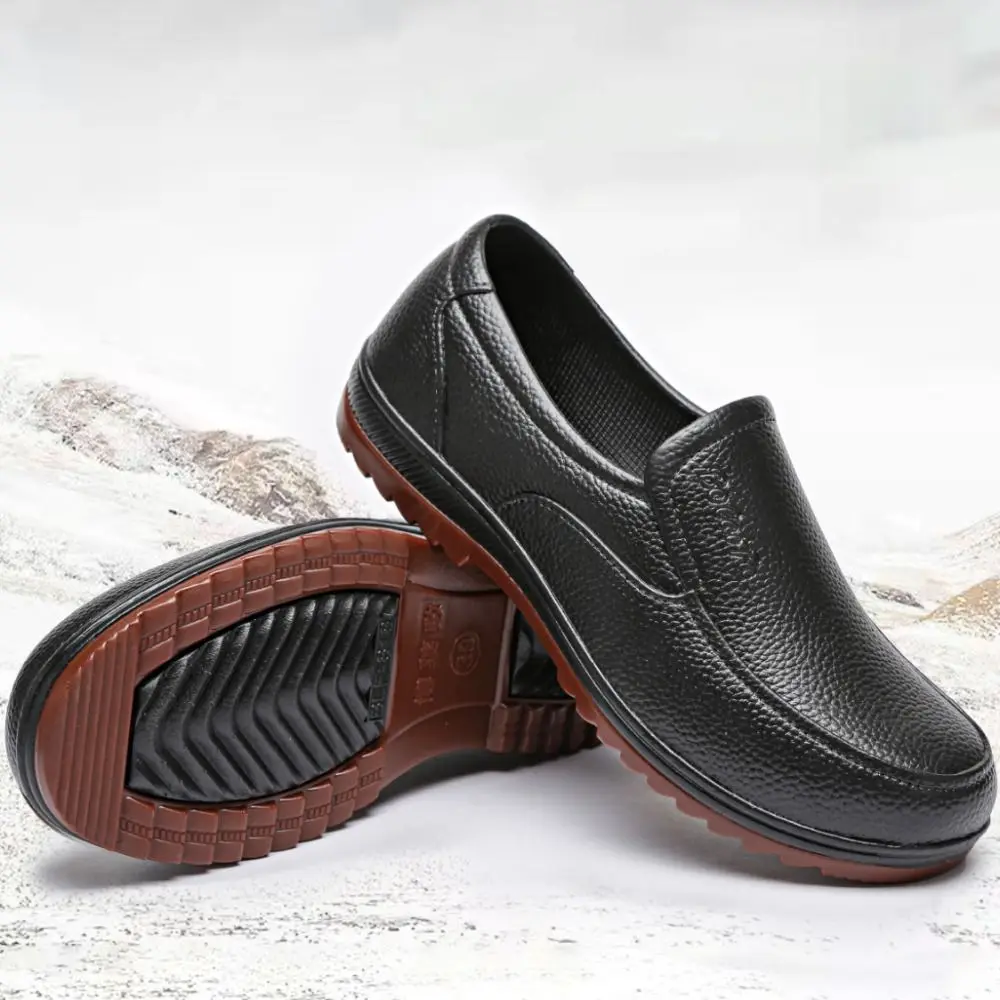 

Durable Low Cut Beef Tendon Sole Shoes Short Tube Kitchen Rain Shoes Wear-resistant Anti Slip Waterproof Shoes