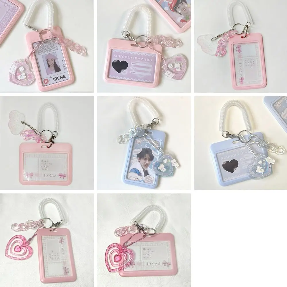 Cartoon Student Supplies Women Men Business Card Holder Bus Card Cover Case Credit Card Holders Bank ID Holders