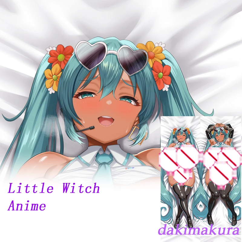 Dakimakura Anime Miku Girl غطاء وسادة للجسم مطبوع على الوجهين بالحجم الطبيعي