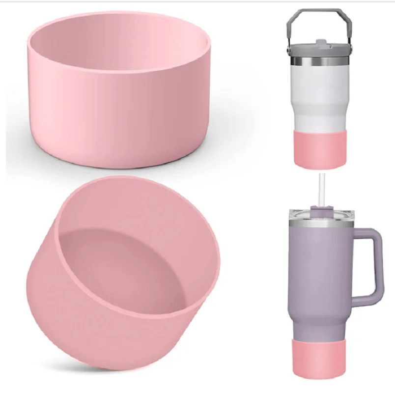 실리콘 부츠 하단 슬리브 커버, 스탠리 40oz 텀블러 켄처 어드벤처 및 아이스 플로우 플립용, 7.5 cm, 9cm, 30 oz, 20 oz 물병