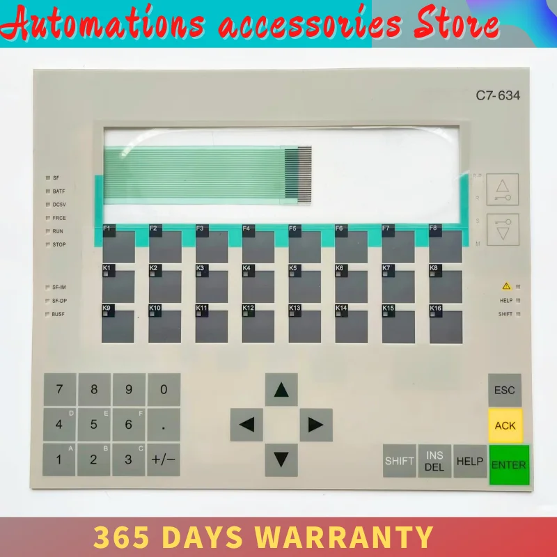 

Новая мембранная клавиатура для 6ES7 634-1DF02-0AE3 6ES7634-1DF02-0AE3 Клавиатура с кнопкой переключения C7-634