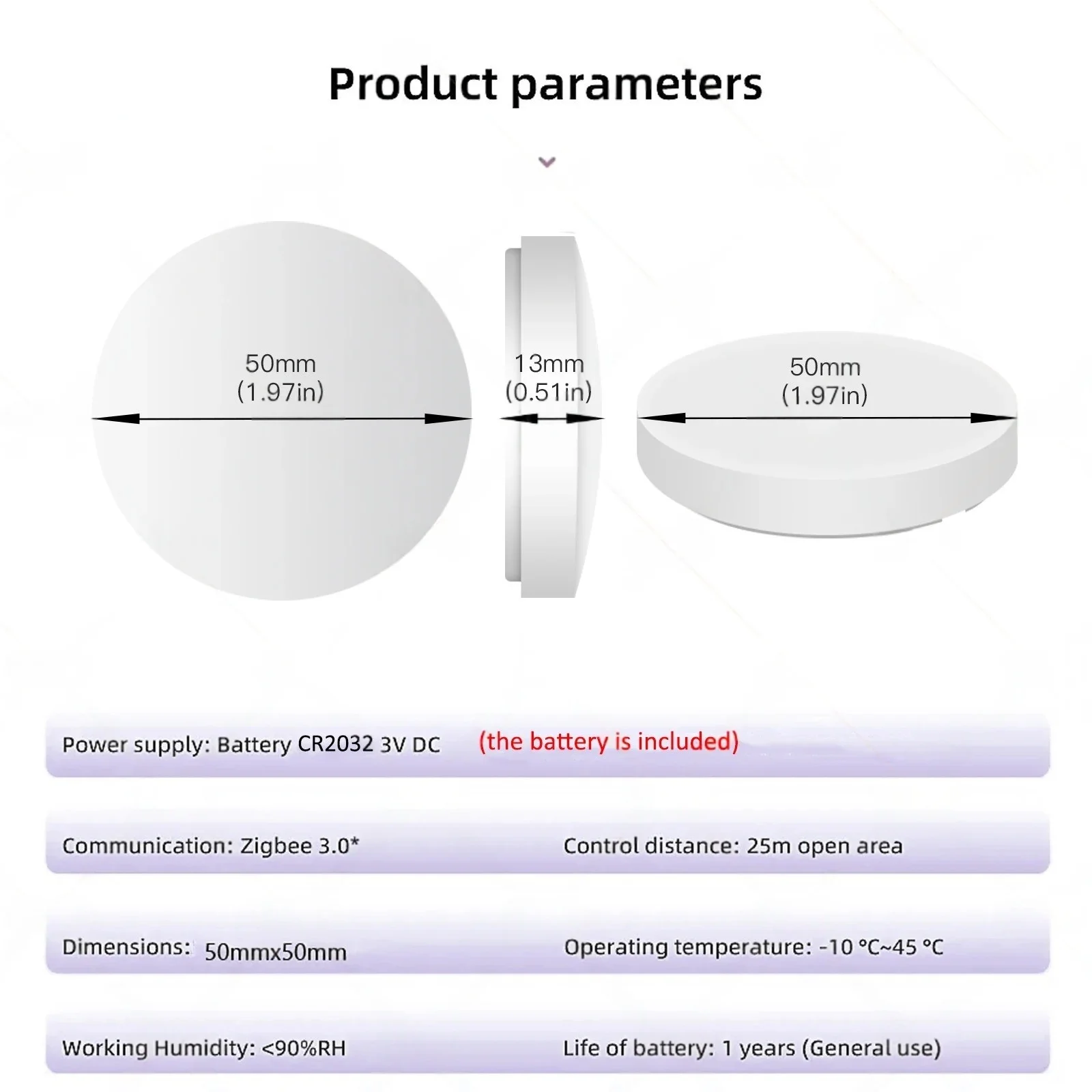 Рисунок 6 - Zigbee Tuya умная кнопка беспроводной