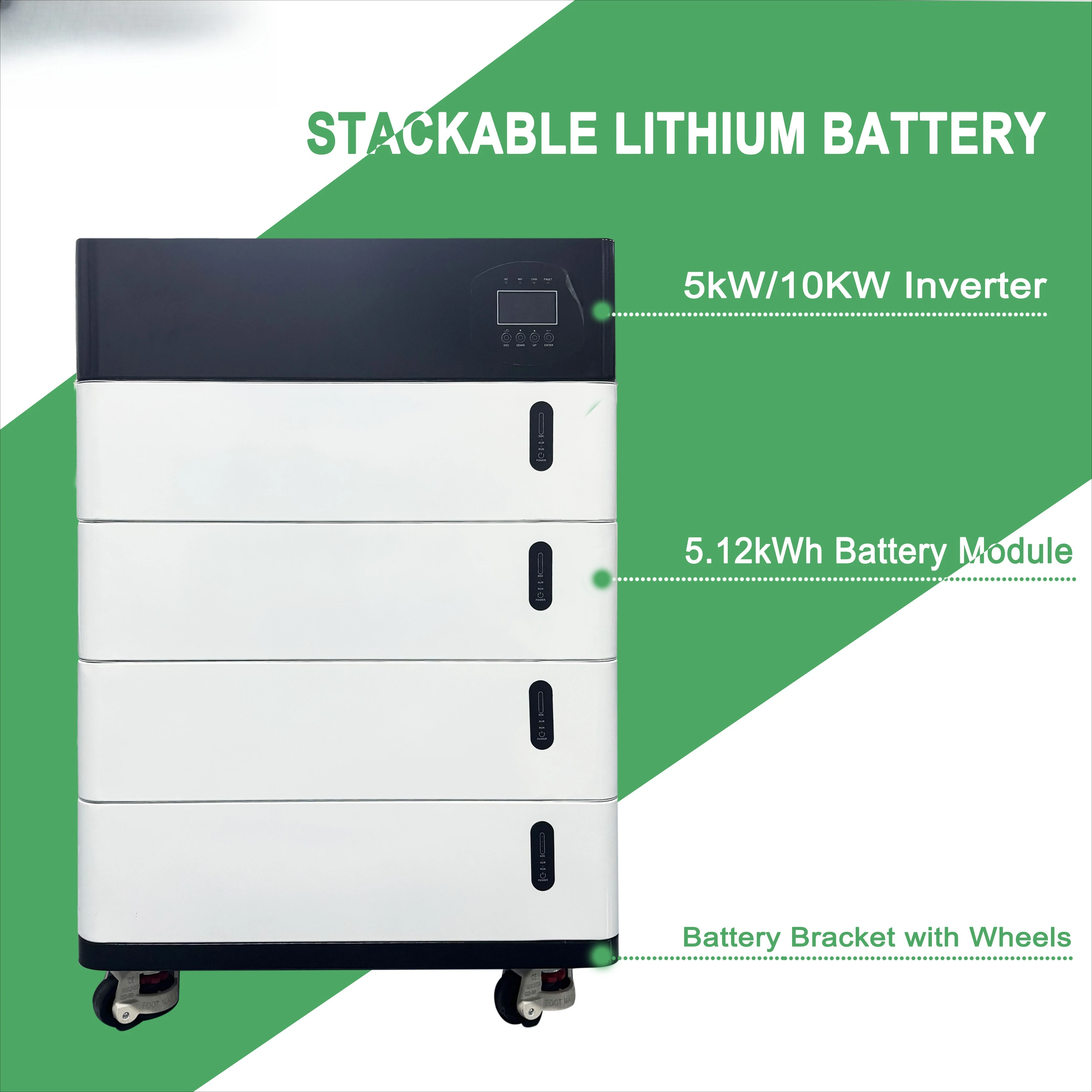 All‑in‑one LiFePO4 Energy Storage System Active Balancer Built‑in BMS Off‑Grid Power For Residential Solar Installation