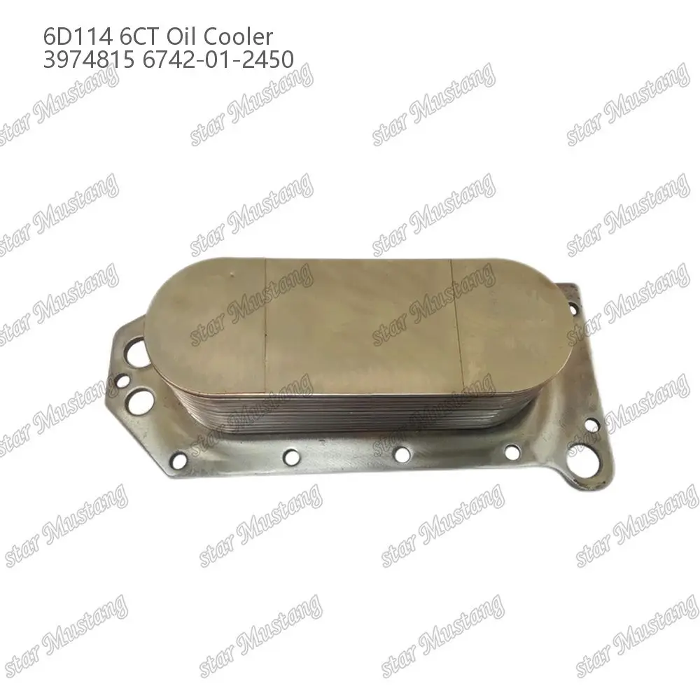 6D114 6CT Oil Cooler 3974815 6742-01-2450 Suitable For Cummins Engine Parts