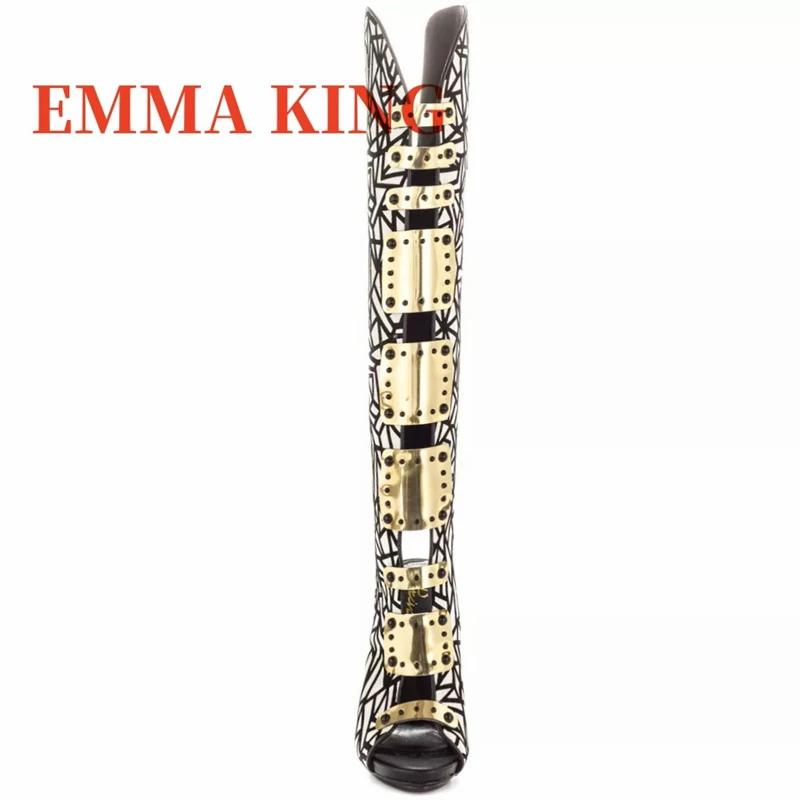 المرأة حذاء برقبة للركبة الماس شبكة شريط وأشار خنجر الأحذية أنيقة مثير موضة الحفلات اللمحة تو الأحذية الربيع والخريف #5