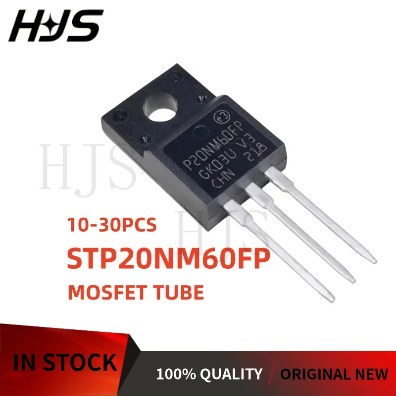 10~30Pcs P20NM60FP STP20NM60FP STP20NM60 TO-220F Nchannel MOSFET Field effect tube Brand New
