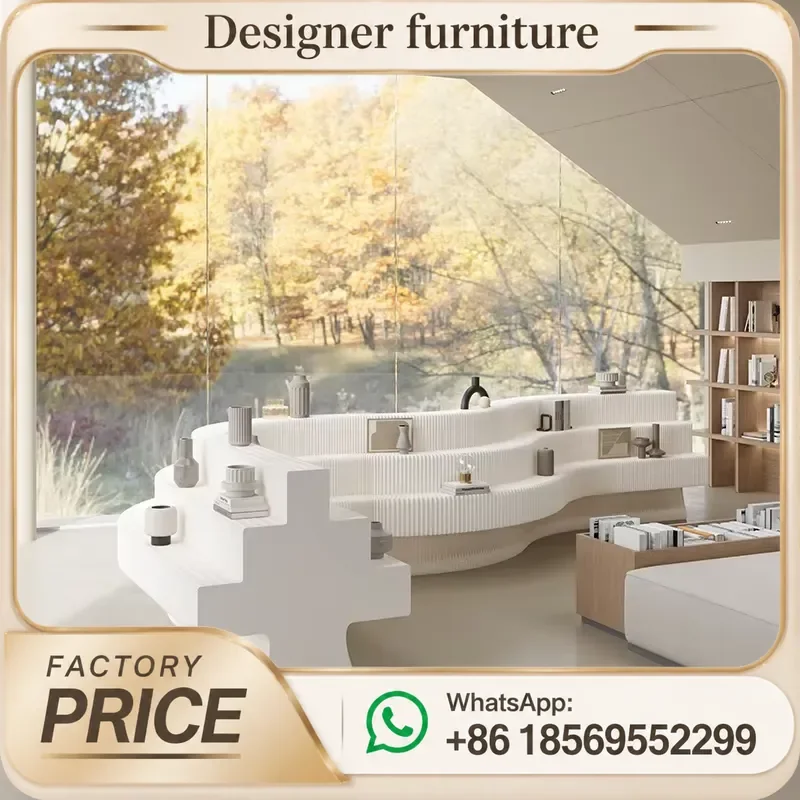 New Art Deco Foldable Kraft Paper Display Rack Portable Booth Shelf Divider Environment Friendly Customized Size Durable