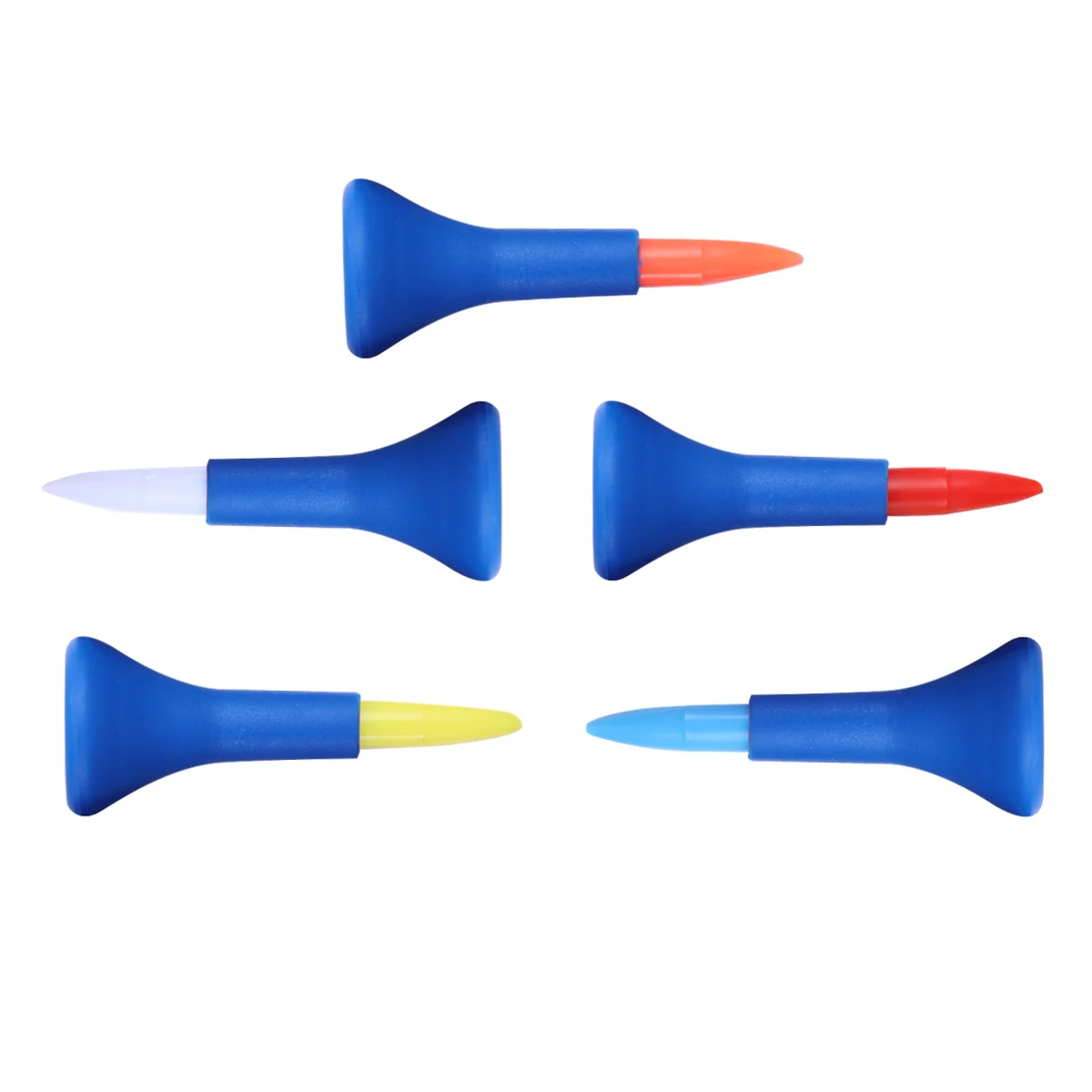 

5pcs 4.2Cm Tees Reusable Training Tool Plastic Training Tool For Indoor Outdoor Practice Accessory