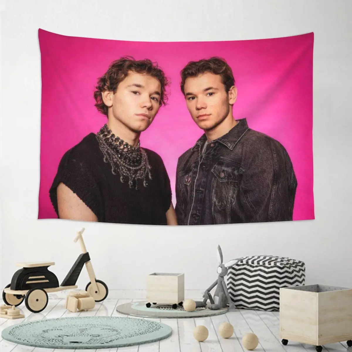 Marcus And Martinus Sweden Norway Eurovision Tapestry Funny Wall Hanging Aesthetic Home Decor Tapestries for Bedroom Dorm Room