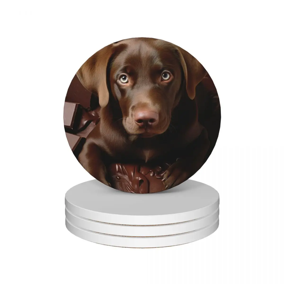 

A True Chocolate Lab 04 Ceramic Coasters (Set of 4) bulk for ceramics Coasters